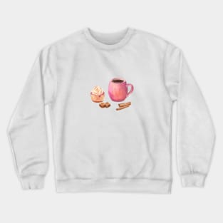 Cupcake and coffee Crewneck Sweatshirt